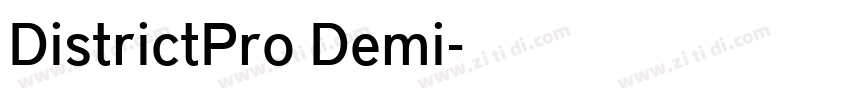 DistrictPro Demi字体转换